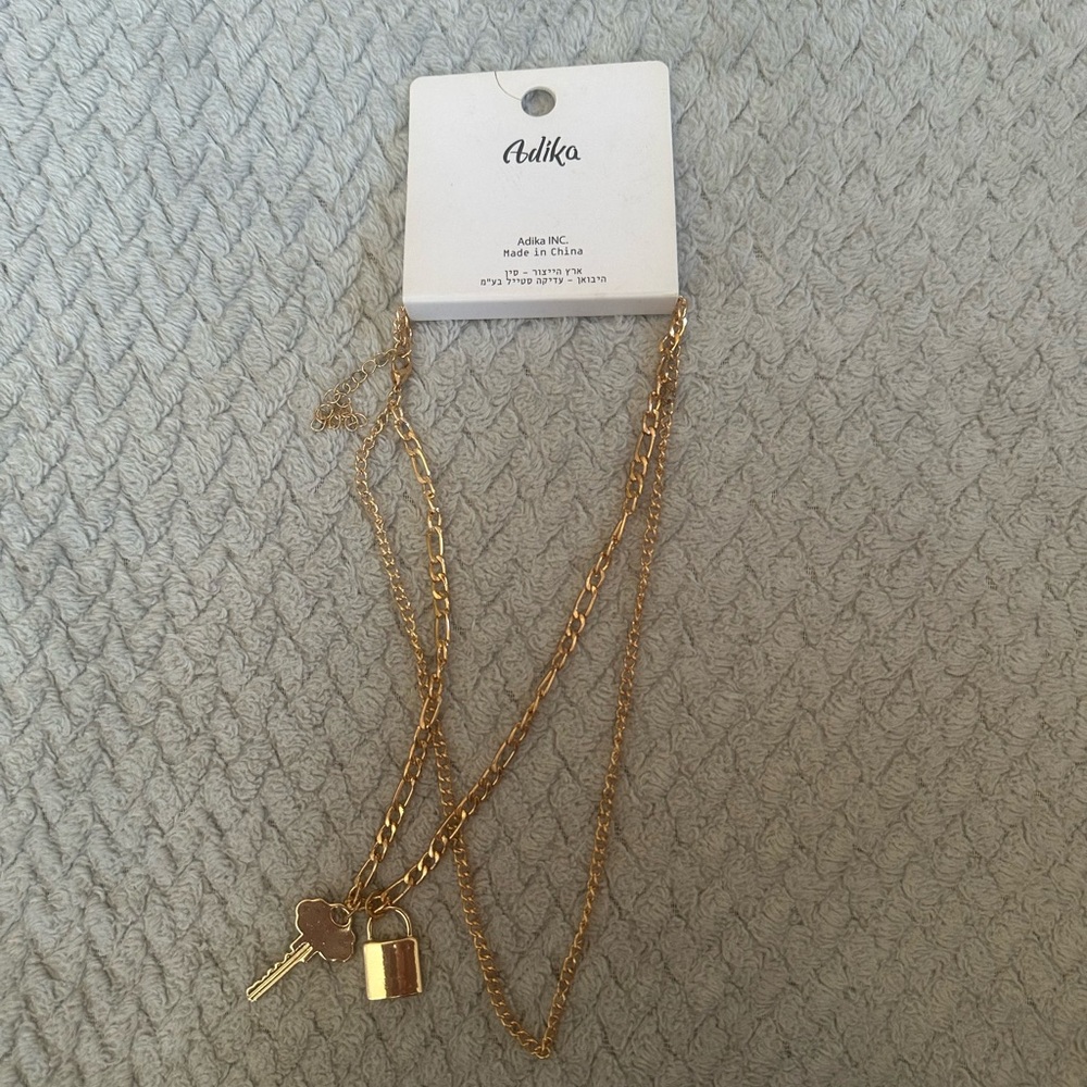 - adika stacked gold necklace 
- brand new
- super cute